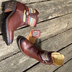 Serape western style boots